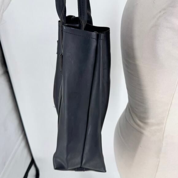 Stephane Verdino Bag Paris Black PVC Tote Faux Leather - Picture 5 of 8